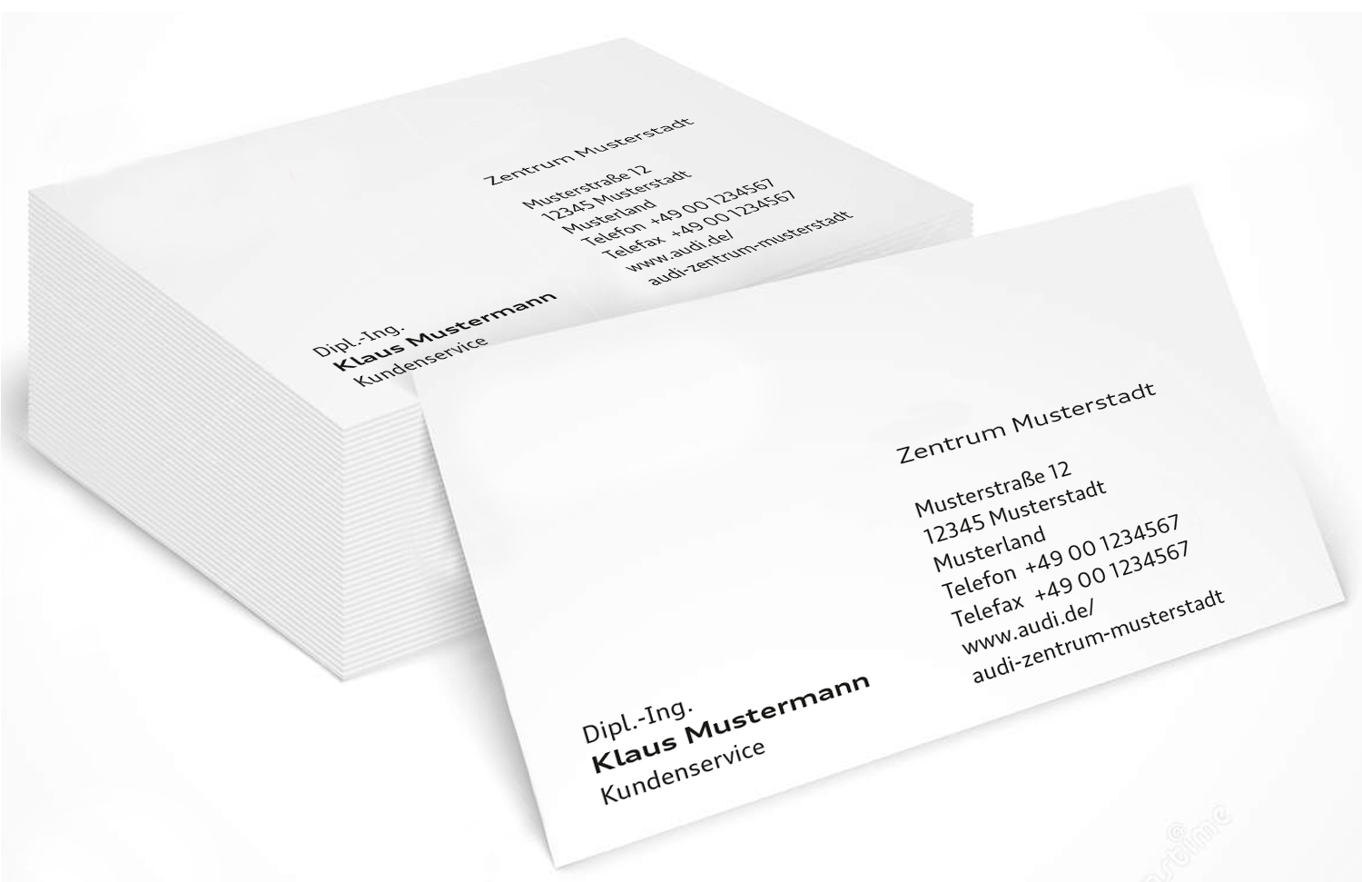 Visitenkarte – Klassiker drucken Druckerei shop.lean-mitch.de inkl.
Lieferung